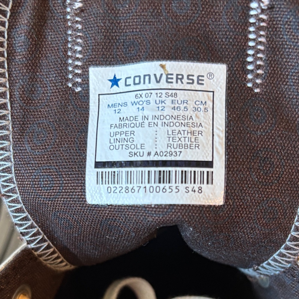 Converse Century Project Men's Metallic Silver Low Top Size 12 EUC - Picture 10 of 11